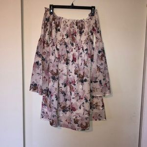 Off the shoulder floral dress